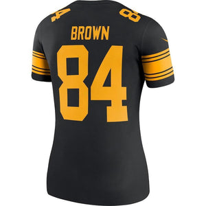 Antonio Brown Pittsburgh Steelers Women's Color Rush Legend Jersey - Black 2018/2019