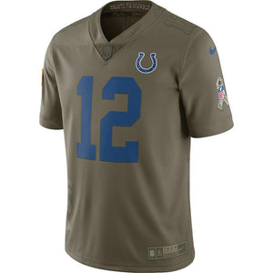 Andrew Luck Indianapolis Colts Salute To Service Limited Jersey - Olive