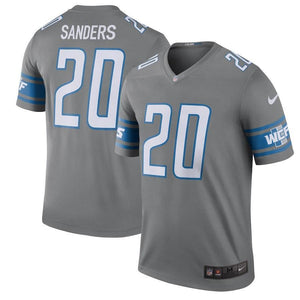 Barry Sanders Detroit Lions 2017 Color Rush Legend Jersey - Steel