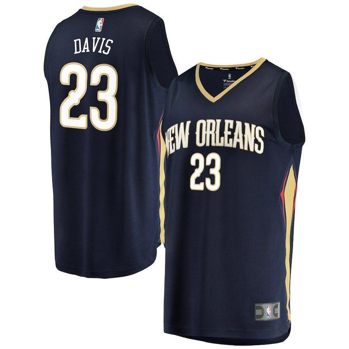 Anthony Davis New Orleans Pelicans Branded Youth Fast Break Jersey Navy - Icon Edition 2018/2019