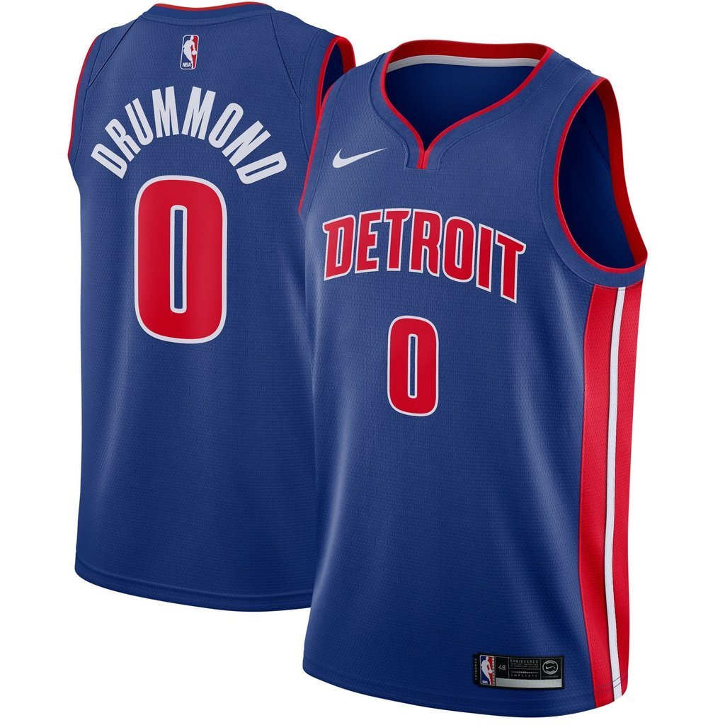 Andre Drummond Detroit Pistons Blue Swingman Jersey 2018 - 2019