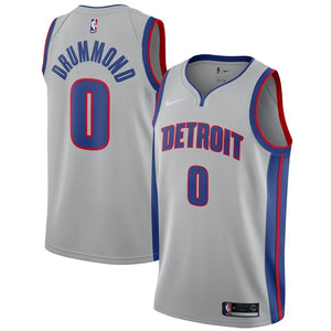 Andre Drummond Detroit Pistons Silver Swingman Jersey 2018 - 2019