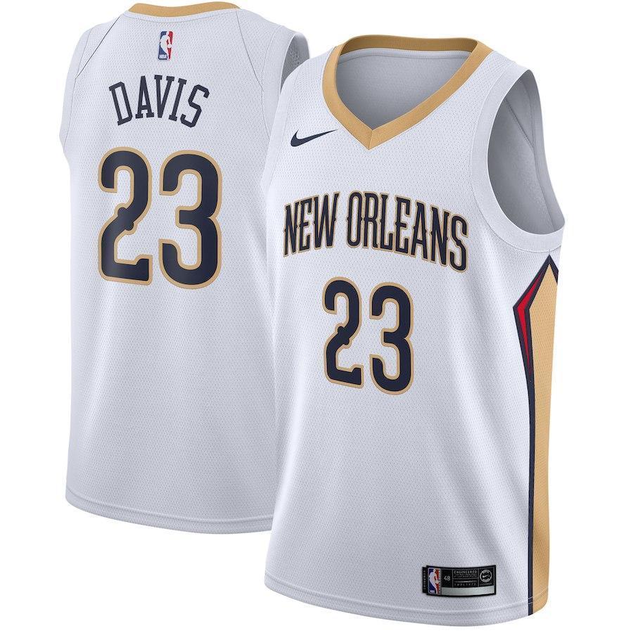 Anthony Davis New Orleans Pelicans Swingman Jersey White - Association Edition