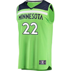 Andrew Wiggins Minnesota Timberwolves Branded Youth Fast Break Jersey Neon Green - Statement Edition 2018/2019