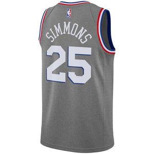 Ben Simmons Philadelphia 76ers Youth Jersey – City Edition – Gray 2018/2019