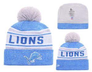 Men's Detroit Lions New Era 2018 NFL Knit Beanie Hat