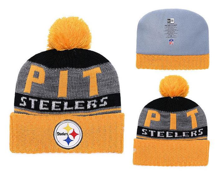 Men's Pittsburgh Steelers New Era 2018 NFL Knit Beanie Hat