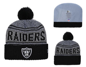 Men's Oakland Raiders New Era 2018 NFL Knit Beanie Hat