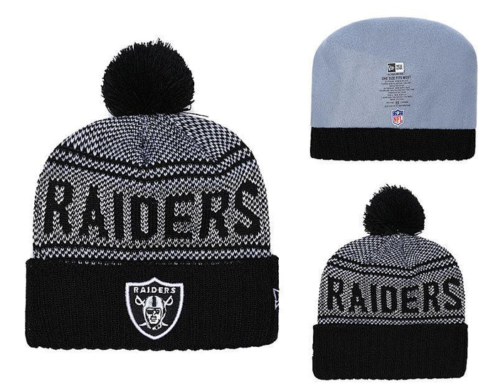 Men's Oakland Raiders New Era 2018 NFL Knit Beanie Hat