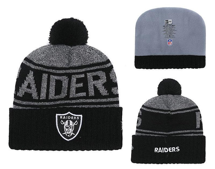 Men's Oakland Raiders New Era 2018 NFL Knit Beanie Hat