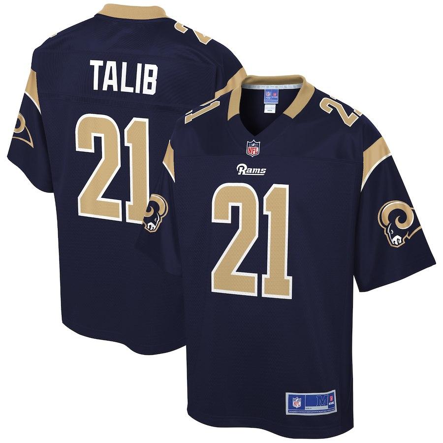 AQIB TALIB LOS ANGELES RAMS SUPER BOWL NFL PLAYER JERSEY – NAVY