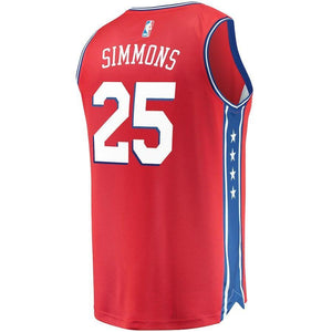 Ben Simmons Philadelphia 76ers Branded Youth Fast Break Jersey Red - Statement Edition 2018/2019