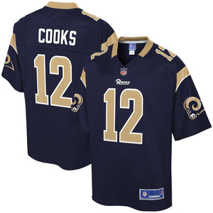 BRANDIN COOKS LOS ANGELES RAMS SUPER BOWL NFL PRO LINE PLAYER JERSEY – NAVY