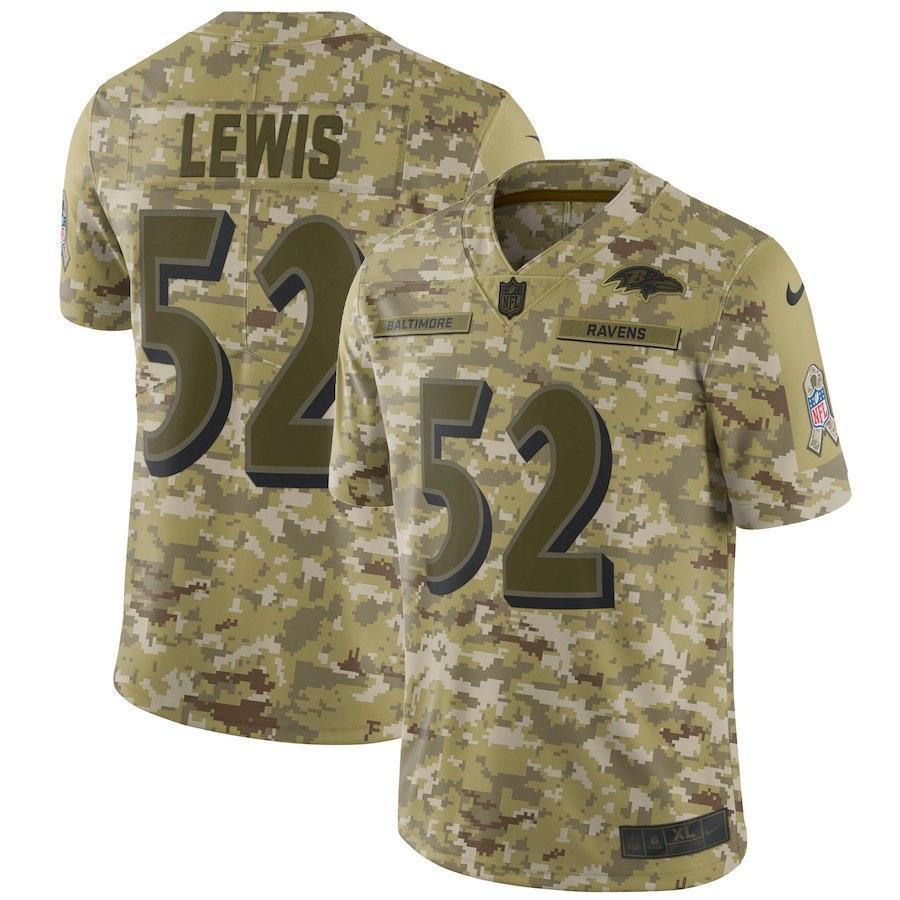 Baltimore Ravens Ray Lewis Camo Jersey 2018 - 2019