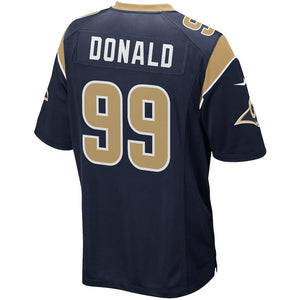 AARON DONALD LOS ANGELES RAMS SUPER BOWL YOUTH GAME JERSEY - NAVY 2018/2019