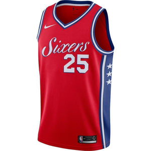 Ben Simmons Philadelphia 76ers Red Swingman Jersey 2018 - 2019