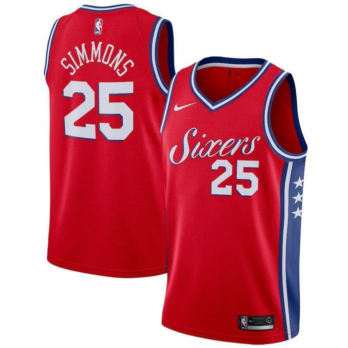 Ben Simmons Philadelphia 76ers Red Swingman Jersey 2018 - 2019