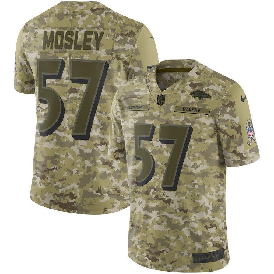 Baltimore Ravens C.J. Mosley Camo Jersey 2018 - 2019