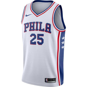 Ben Simmons Philadelphia 76ers White Swingman Jersey 2018 - 2019