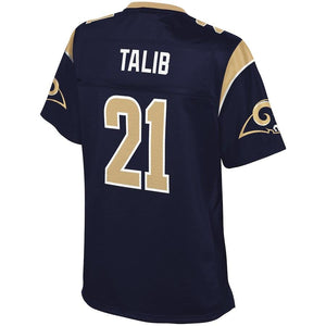 AQIB TALIB LOS ANGELES RAMS SUPER BOWL NFL WOMEN'S PLAYER JERSEY - NAVY